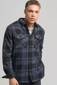 Винтажная шерстяная рубашка Miller Superdry, серый