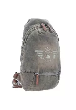 Винтажная сумка через плечо Aviator 31 см Green Burry, хаки