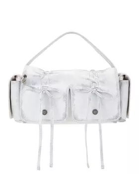 Винтажная сумка с несколькими карманами Acne Studios, белый/серый