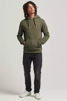 Винтажная толстовка из органического хлопка с вышивкой логотипа Superdry, зеленый