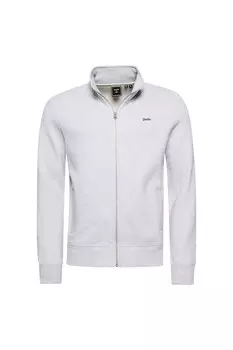 Винтажная толстовка на молнии и флисовой подкладке Superdry, серый
