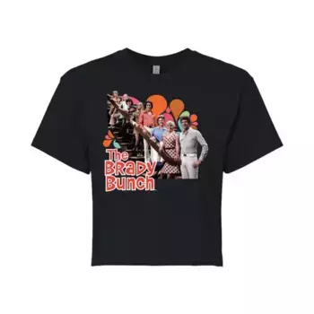 Винтажная укороченная футболка Brady Bunch от Juniors Licensed Character, черный