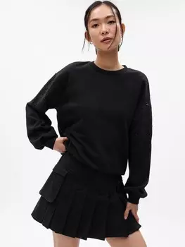 Винтажная укороченная толстовка Gap, черный