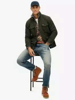 Винтажная вышитая шапочка Superdry, цвет Eclipse Navy
