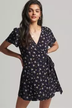 Винтажное мини-платье Superdry, синий