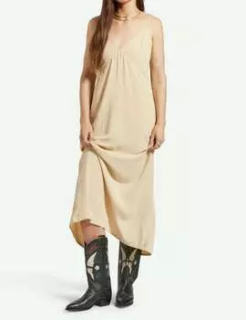 Винтажное платье-комбинация белого цвета Brixton