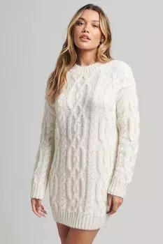 Винтажное платье косой вязки Superdry