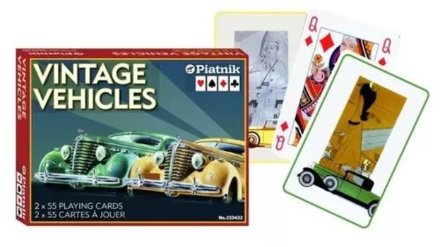 Винтажные автомобили, игральные карты, Пятник, 2 колоды Piatnik