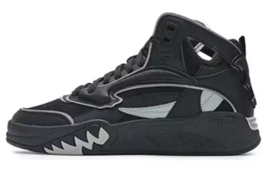 Винтажные баскетбольные кроссовки FILA для женщин, Black/Silver