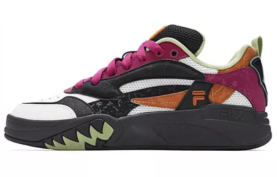 Винтажные баскетбольные кроссовки FILA для женщин, Pink White Black