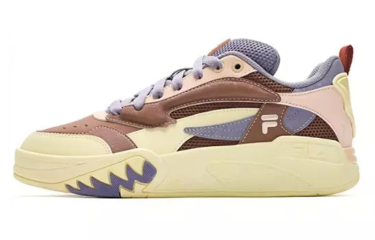 Винтажные баскетбольные кроссовки FILA для женщин, Beaver brown/pale yellow