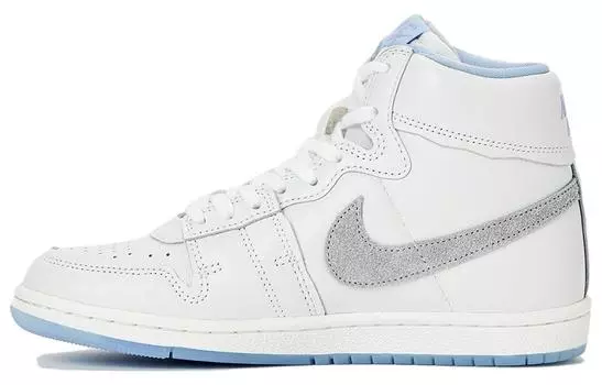 Винтажные баскетбольные кроссовки Jordan Air Ship для женщин, White/Gray