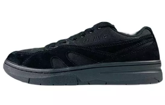 Винтажные баскетбольные кроссовки мужские низкие черные Lining
