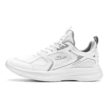 Винтажные баскетбольные кроссовки мужские с низким верхом Warrior, цвет White/Gray