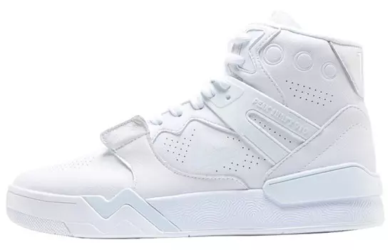 Винтажные баскетбольные кроссовки мужские высокие белые Peak