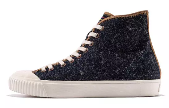 Винтажные баскетбольные кроссовки мужские высокие черные Onitsuka Tiger