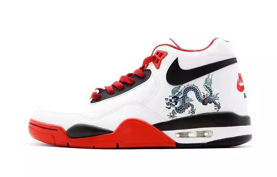 Винтажные баскетбольные кроссовки Nike Flight Legacy унисекс, Dark Team Red/Summit White/White/Black