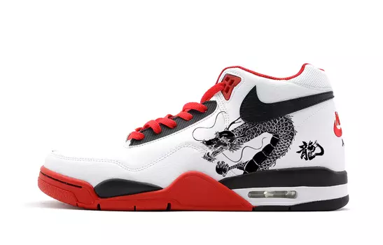 Винтажные баскетбольные кроссовки Nike Flight Legacy унисекс, Dark Team Red/Summit White/White/Black