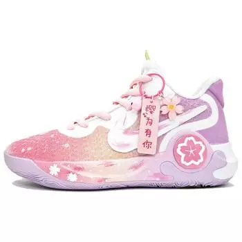 Винтажные баскетбольные кроссовки Nike KD Trey 5 IX унисекс, Pulse Magenta/Pulse Mint/Purple Rush