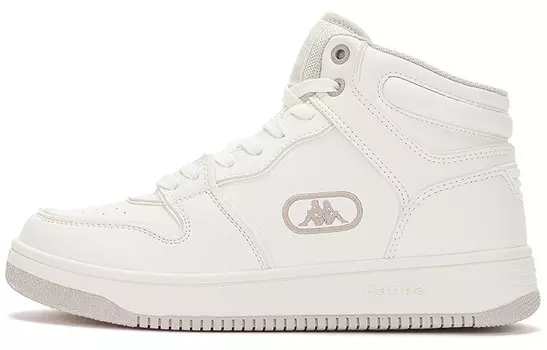 Винтажные баскетбольные кроссовки унисекс среднего размера белые Kappa