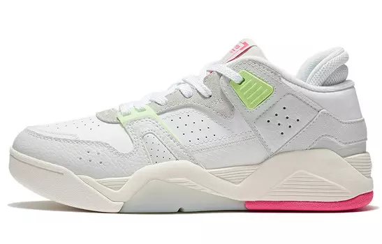 Винтажные баскетбольные кроссовки женские низкие Frost White/standard White/green/red Lining