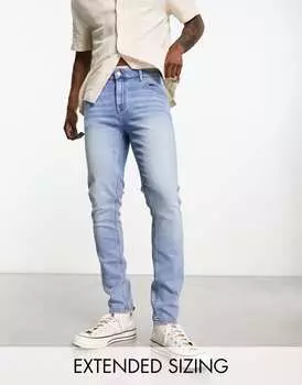Винтажные бледно-голубые джинсы скинни ASOS DESIGN