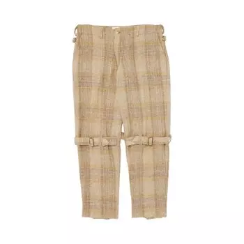 Винтажные брюки в клетку с пряжкой Vivienne Westwood, цвет Синий