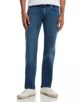 Винтажные джинсы Regular Fit в стиле Stone Wash Peter Millar, синий