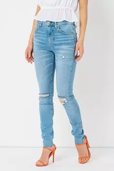 Винтажные джинсы скинни с высокой талией Superdry, синий