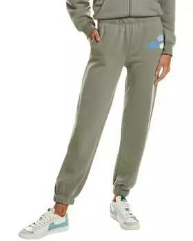 Винтажные флисовые брюки-джоггеры Havana Puff Print Vintage Havana, зеленый