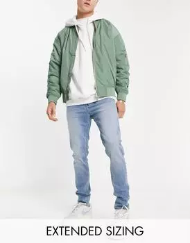 Винтажные голубые джинсы скинни ASOS
