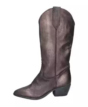 Винтажные кожаные сапоги Moma, серый