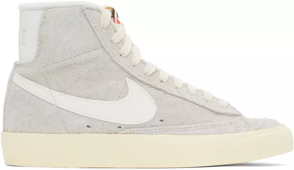 Винтажные кроссовки Nike Grey Blazer Mid 77