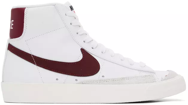 Винтажные кроссовки Nike White & Red Blazer Mid 77