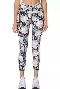 Винтажные леггинсы Petal черного цвета Saltwater Luxe