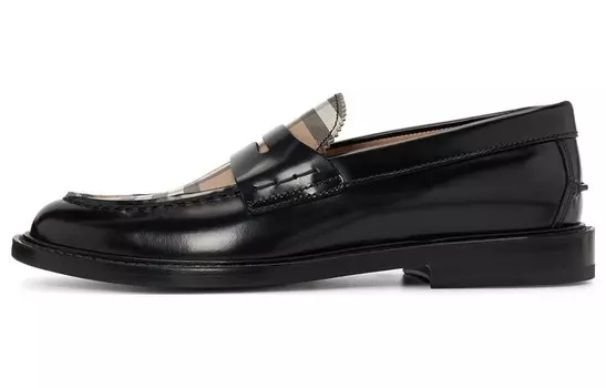 Винтажные лоферы в клетку Penny Burberry