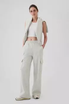 Винтажные мягкие широкие брюки джоггеры Gap, серый