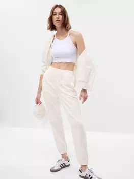 Винтажные мягкие спортивные брюки с логотипом Gap, белый