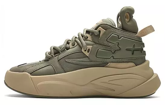 Винтажные мужские баскетбольные кроссовки FILA, Green/White