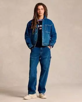 Винтажные мужские джинсы классического кроя Polo Ralph Lauren, синий