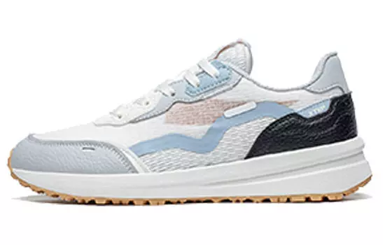 Винтажные новые 70-е годы, женские туфли Lifestyle с низким верхом, парусные, белые/лунный свет, серые/черные Xtep