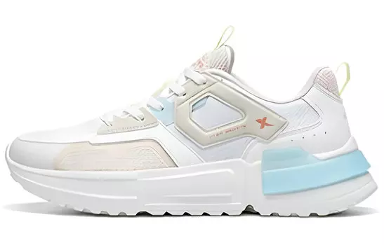 Винтажные новые 80-е годы Туфли женские с низким верхом Чайно-белые/синие Xtep