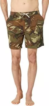 Винтажные шорты для плавания из рипстопа Superdry, цвет Outline Dark Green Camo