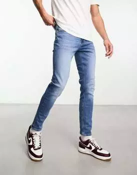 Винтажные синие джинсы скинни ASOS DESIGN