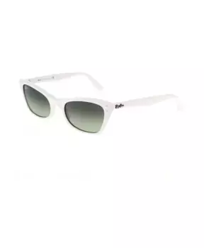 Винтажные солнцезащитные очки «кошачий глаз» Lady Burbank Ray-Ban, белый