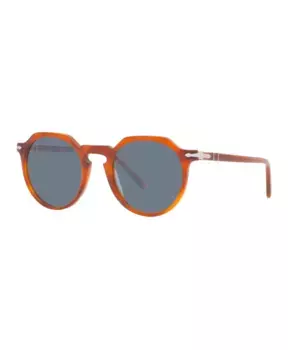 Винтажные солнцезащитные очки с геометрическим узором Persol, коричневый