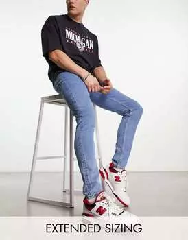 Винтажные светло-голубые джинсы скинни ASOS DESIGN
