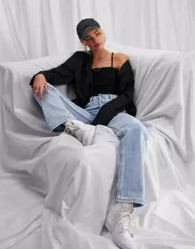 Винтажные светлые джинсы прямого кроя ASOS DESIGN в стиле 90-х