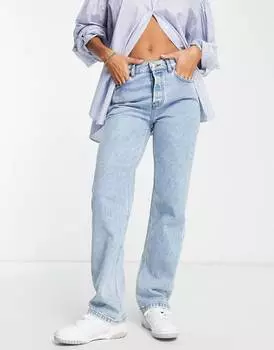 Винтажные светлые джинсы прямого кроя ASOS DESIGN в стиле 90-х