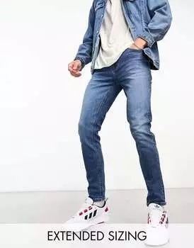 Винтажные темно-синие джинсы скинни ASOS DESIGN